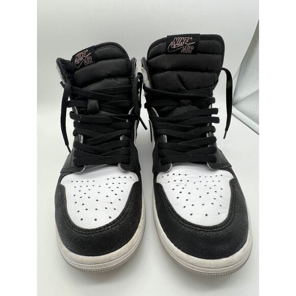 Nike Air Jordan Black White 1 Retro High OG Men's Basketball Sneakers Size 10